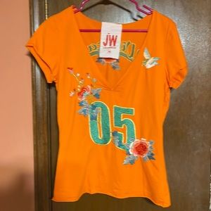 Johnny Was/ JWLA embroidered T-shirt